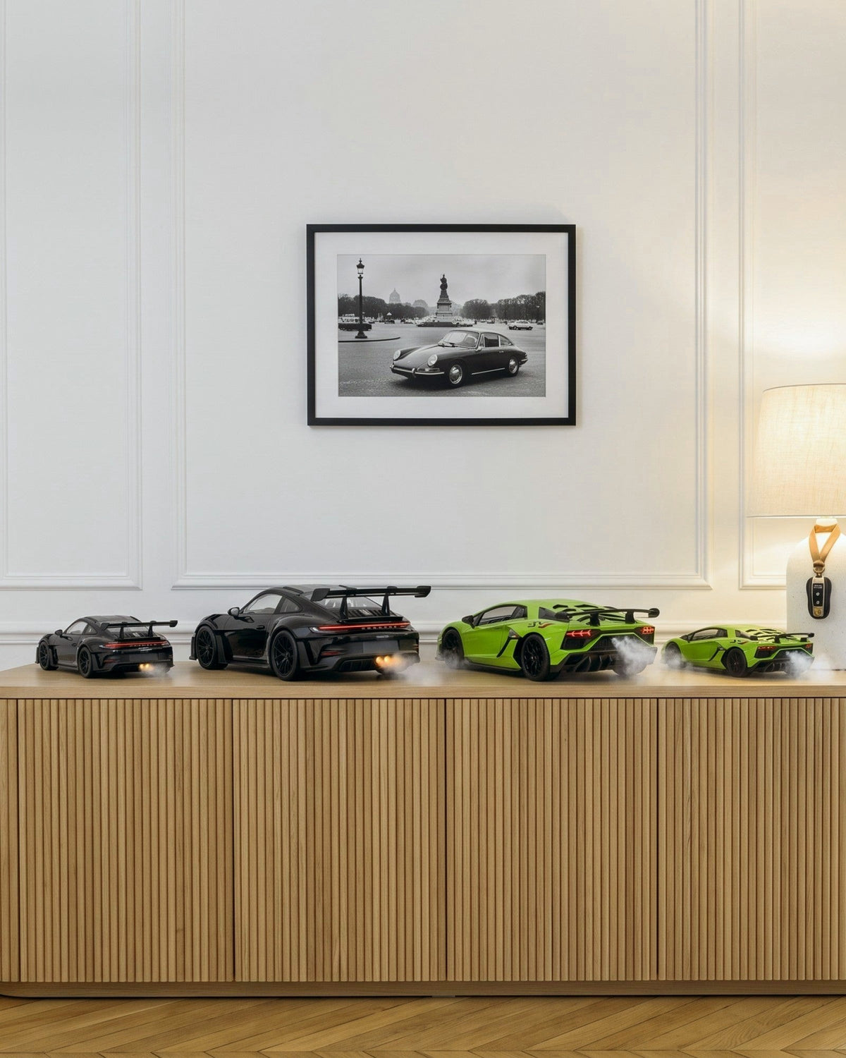 Les diffuseurs Brume Motors en deux tailles, GT Noire et V12 Verte